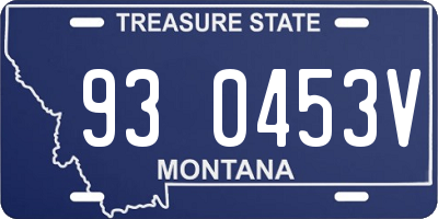 MT license plate 930453V