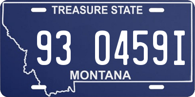 MT license plate 930459I