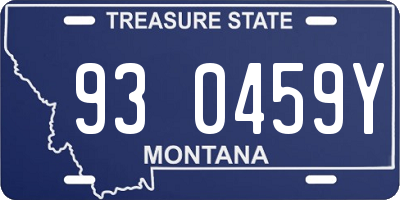 MT license plate 930459Y