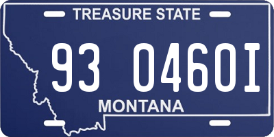 MT license plate 930460I