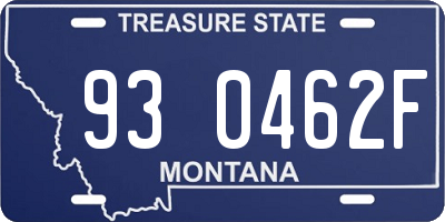 MT license plate 930462F