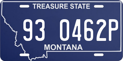 MT license plate 930462P