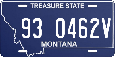 MT license plate 930462V