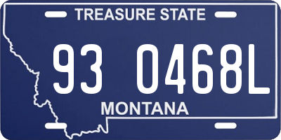 MT license plate 930468L