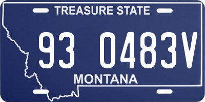 MT license plate 930483V
