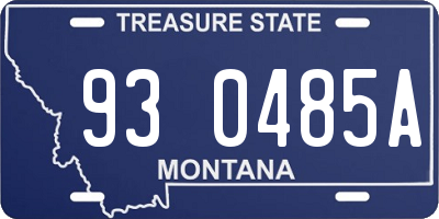 MT license plate 930485A