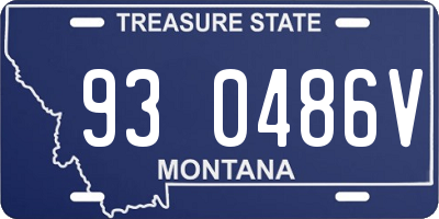 MT license plate 930486V