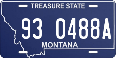 MT license plate 930488A