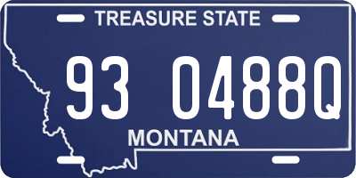 MT license plate 930488Q