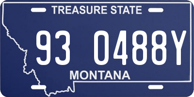 MT license plate 930488Y