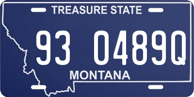 MT license plate 930489Q