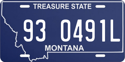 MT license plate 930491L