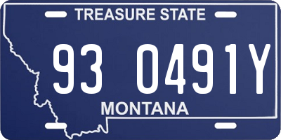 MT license plate 930491Y