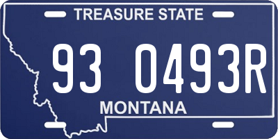 MT license plate 930493R