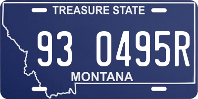 MT license plate 930495R
