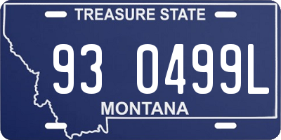 MT license plate 930499L