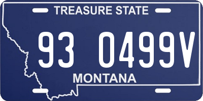 MT license plate 930499V