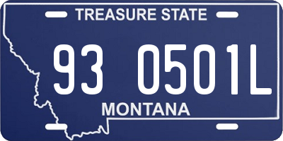 MT license plate 930501L