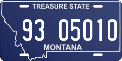 MT license plate 930501O