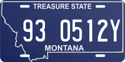 MT license plate 930512Y