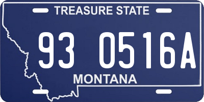 MT license plate 930516A