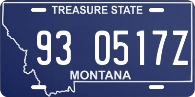 MT license plate 930517Z