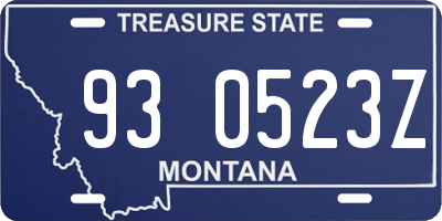 MT license plate 930523Z