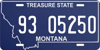 MT license plate 930525O