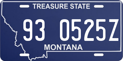 MT license plate 930525Z