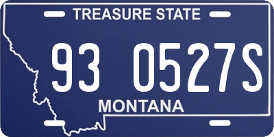 MT license plate 930527S