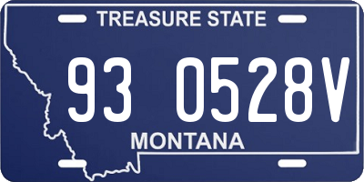 MT license plate 930528V
