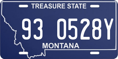 MT license plate 930528Y