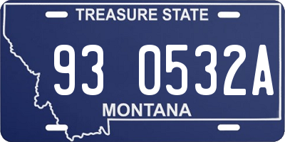 MT license plate 930532A