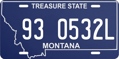 MT license plate 930532L