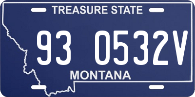 MT license plate 930532V