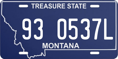 MT license plate 930537L