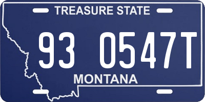 MT license plate 930547T
