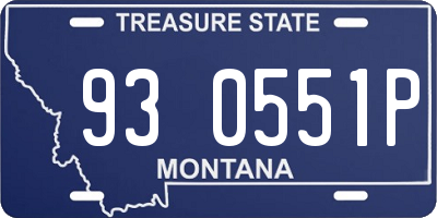 MT license plate 930551P
