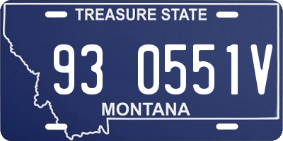 MT license plate 930551V