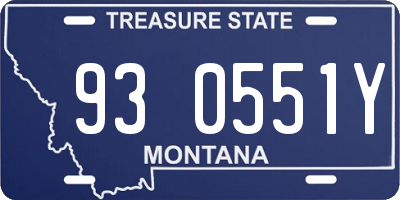 MT license plate 930551Y