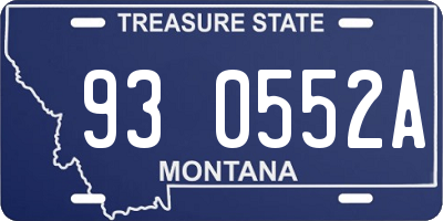 MT license plate 930552A