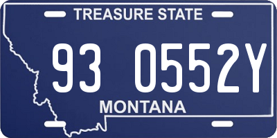 MT license plate 930552Y