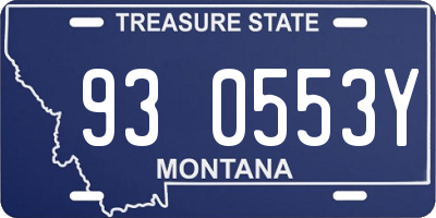 MT license plate 930553Y