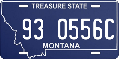 MT license plate 930556C