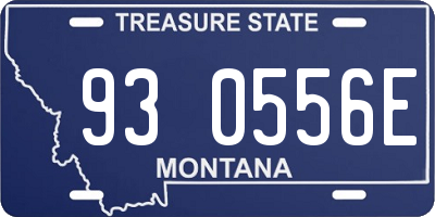 MT license plate 930556E