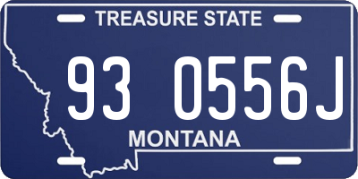 MT license plate 930556J
