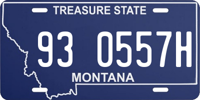 MT license plate 930557H