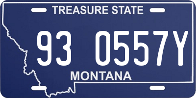 MT license plate 930557Y