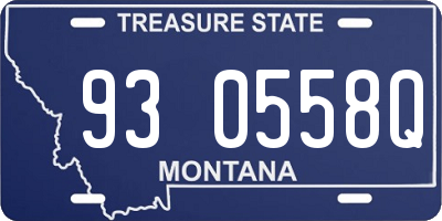MT license plate 930558Q