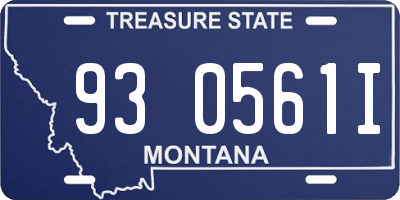 MT license plate 930561I
